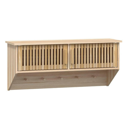 Wandkast Met Haken 80X24X35,5 Cm Bewerkt Hout