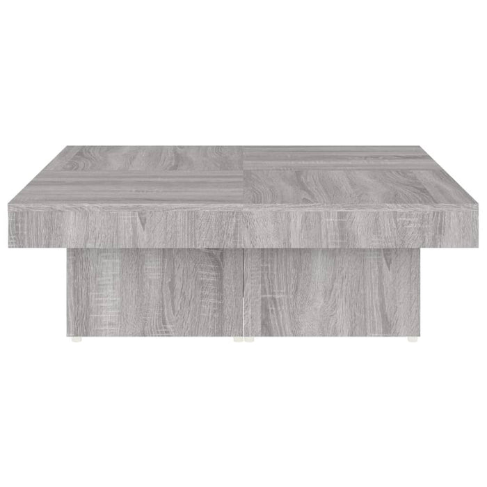 Salontafel 90X90X28 Cm Bewerkt Hout Eikenkleurig