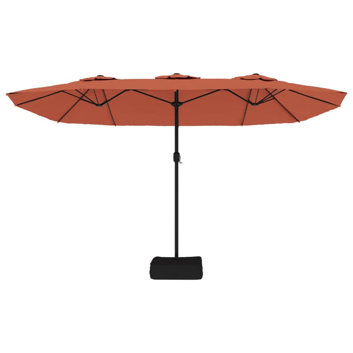 Parasol Dubbel Met Led 449X245 Cm Kleurig