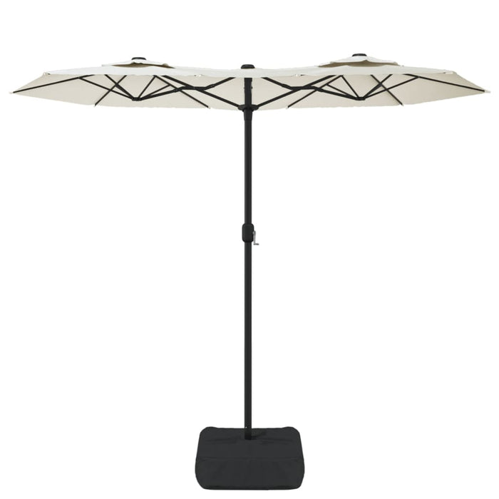 Parasol Dubbel Met Led's 316X240 Cm Zand