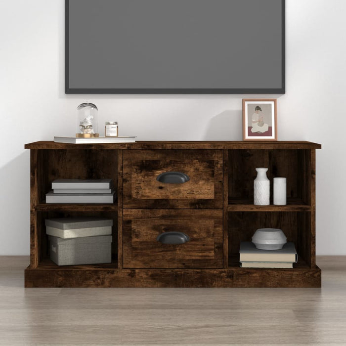 Tv-Meubel 99,5X35,5X48 Cm Bewerkt Hout