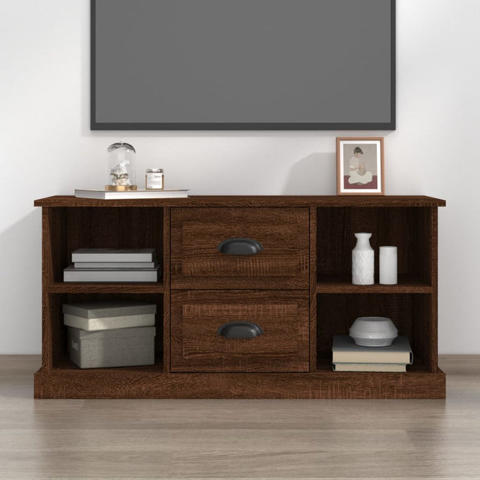 Tv-Meubel 99,5X35,5X48 Cm Bewerkt Hout