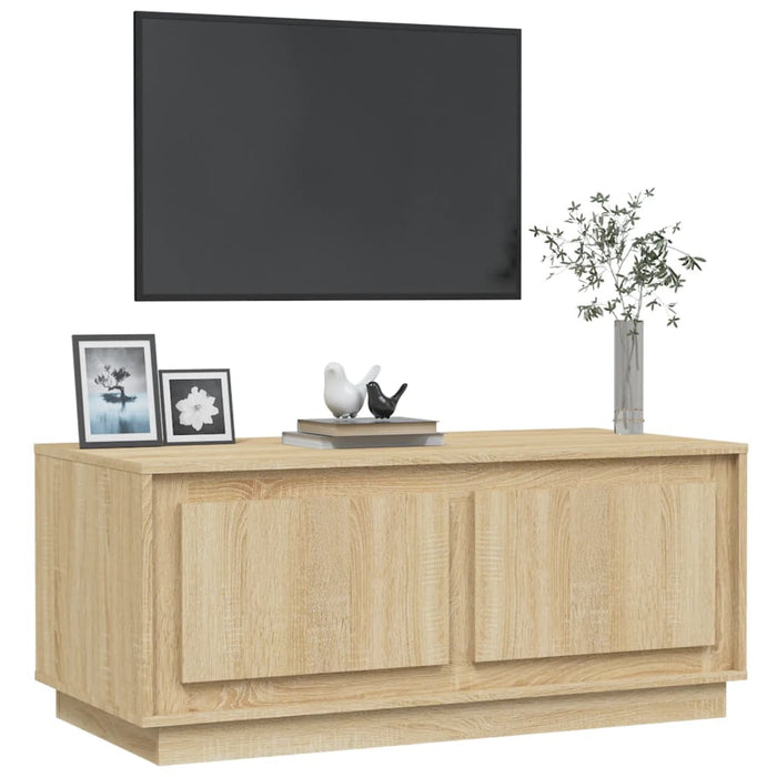 Salontafel 102X50X44 Cm Bewerkt Hout Kleurig