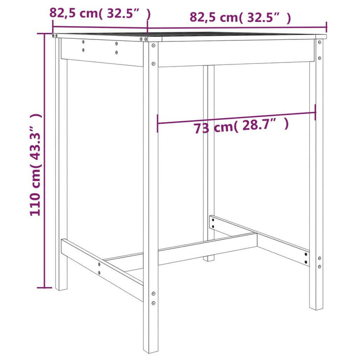 5-Delige Barset Massief Grenenhout