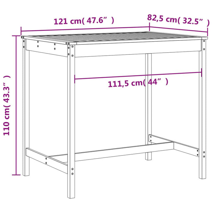 5-Delige Barset Massief Grenenhout