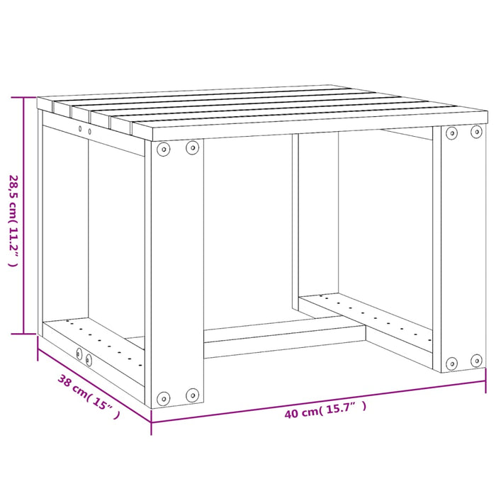 Tuinbijzettafel 40X38X28,5 Cm Massief Douglashout