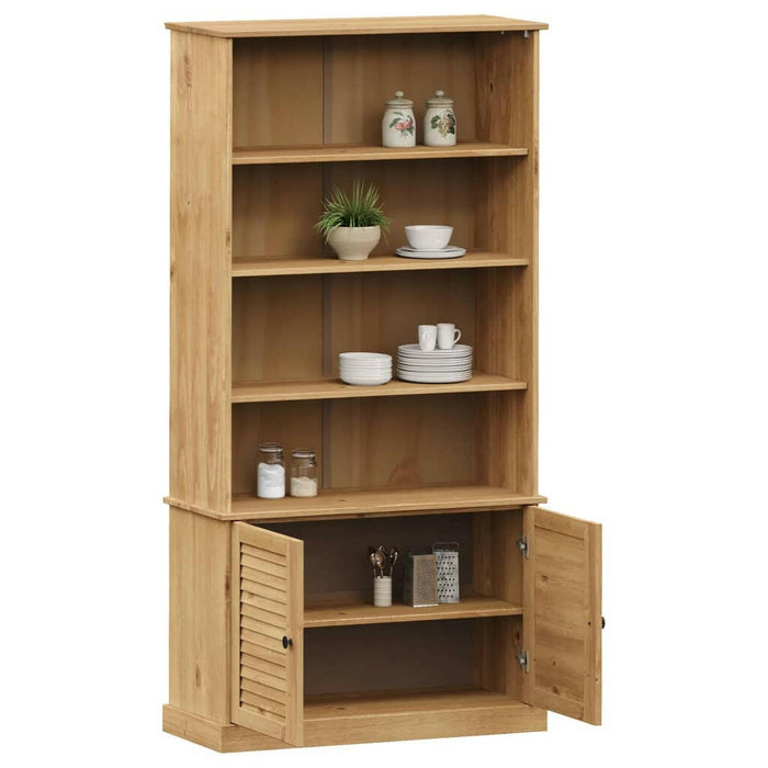 Boekenkast Vigo 85X35X170 Cm Massief Grenenhout