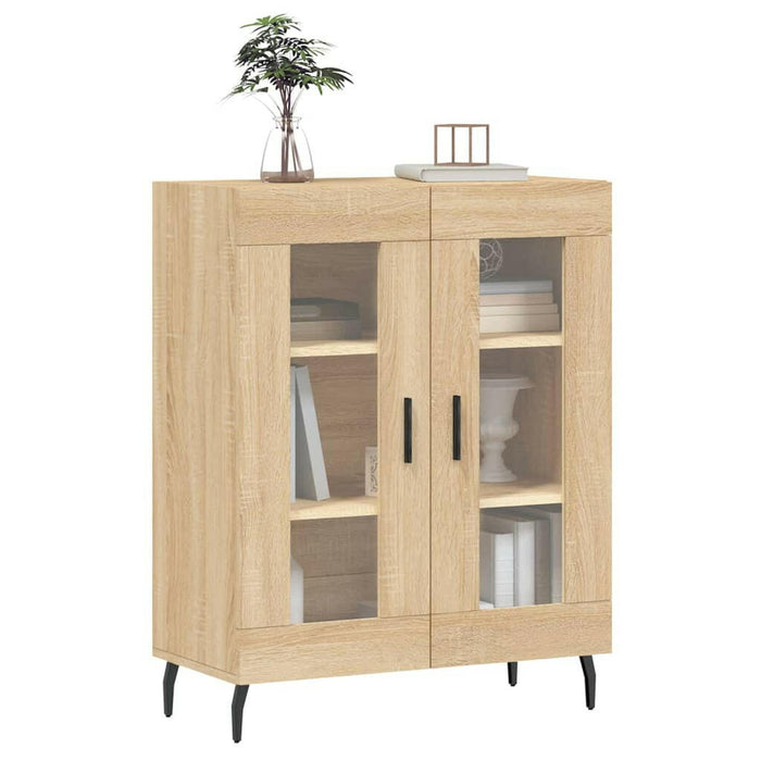 Dressoir 69,5X34X90 Cm Bewerkt Hout Sonoma Eikenkleurig