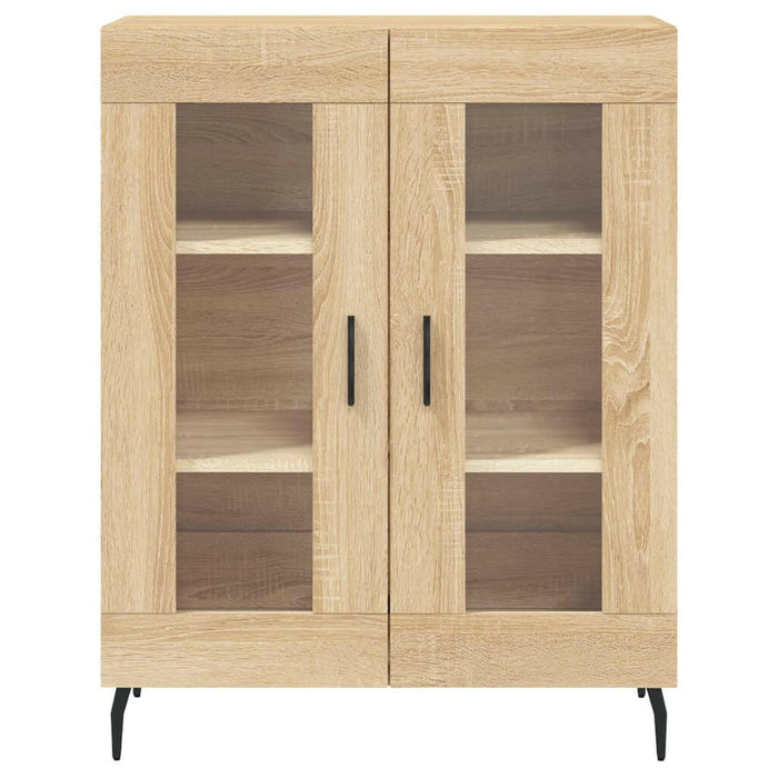 Dressoir 69,5X34X90 Cm Bewerkt Hout Sonoma Eikenkleurig