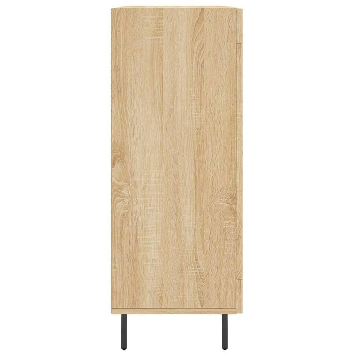 Dressoir 69,5X34X90 Cm Bewerkt Hout Sonoma Eikenkleurig