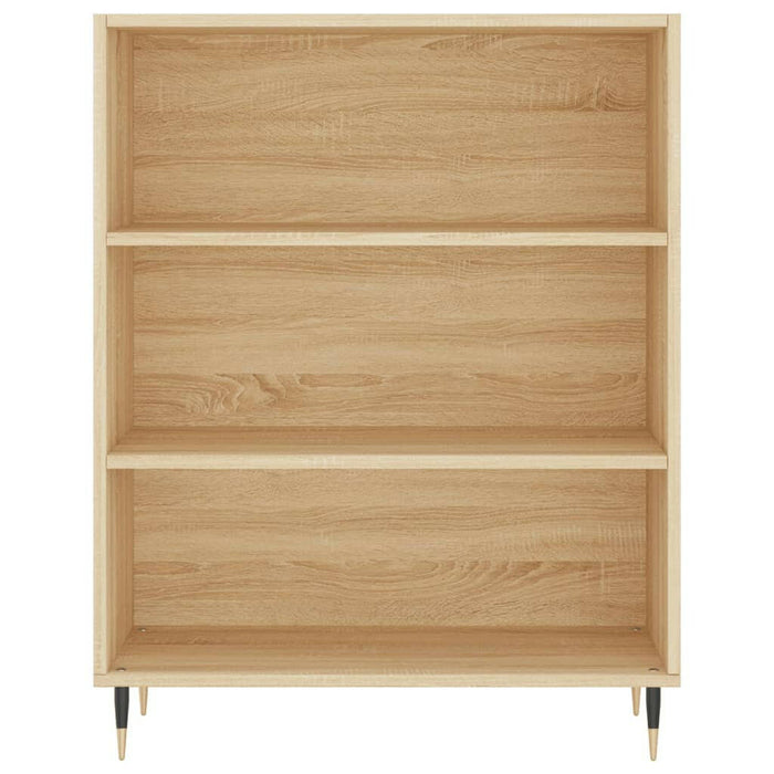 Boekenkast 69,5X32,5X90 Cm Bewerkt Hout Sonoma Eikenkleurig