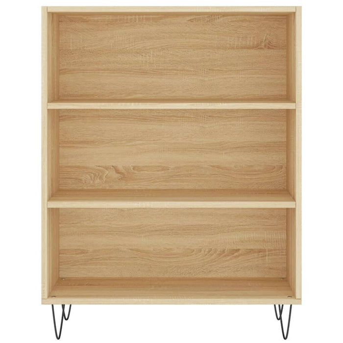 Boekenkast 69,5X32,5X90 Cm Bewerkt Hout Sonoma Eikenkleurig