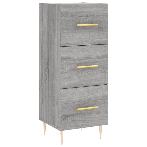 Dressoir 34,5X34X90 Cm Bewerkt Hout Eikenkleurig