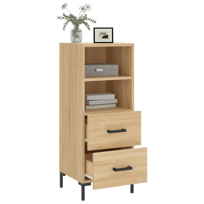 Dressoir 34,5X34X90 Cm Bewerkt Hout Sonoma Eiken