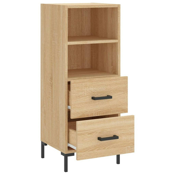 Dressoir 34,5X34X90 Cm Bewerkt Hout Sonoma Eiken