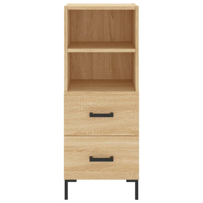 Dressoir 34,5X34X90 Cm Bewerkt Hout Sonoma Eiken