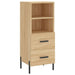 Dressoir 34,5X34X90 Cm Bewerkt Hout Sonoma Eiken