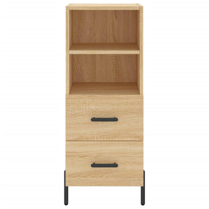 Dressoir 34,5X34X90 Cm Bewerkt Hout Sonoma Eiken