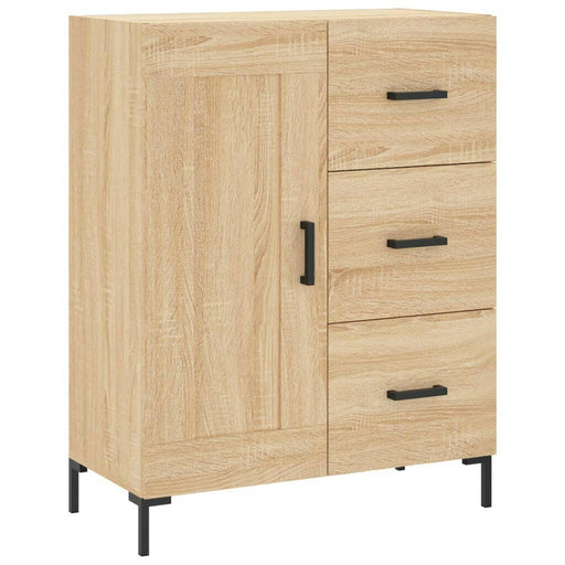 Dressoir 69,5X34X90 Cm Bewerkt Hout Sonoma Eikenkleurig