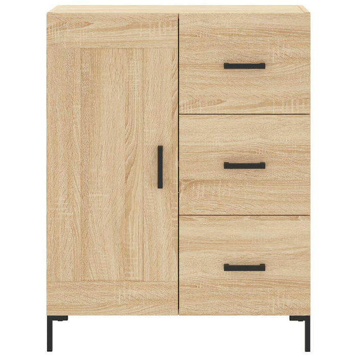 Dressoir 69,5X34X90 Cm Bewerkt Hout Sonoma Eikenkleurig