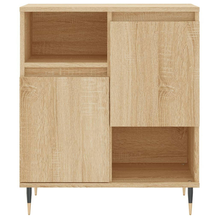 Dressoir 60X35X70 Cm Bewerkt Hout Sonoma Eikenkleurig