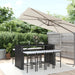 Tuinbarset Met Kussens Poly Rattan