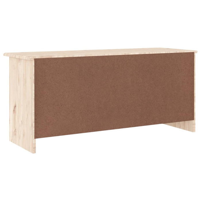 Schoenenbankje Alta 100X35X45 Cm Massief Grenenhout