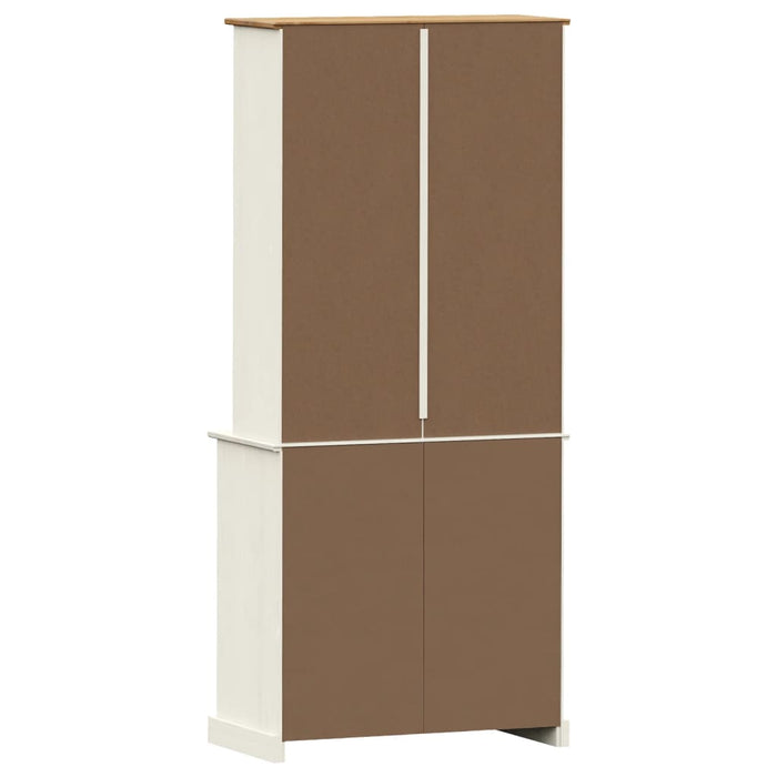 Hoge Kast Vigo 78X40X175 Cm Massief Grenenhout