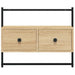 Tv-Meubel Wandgemonteerd 60,5X30X51 Cm Hout Sonoma Eikenkleurig