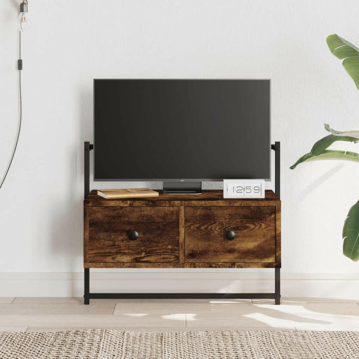 Tv-Meubel Wandgemonteerd 60,5X30X51 Cm Hout Sonoma Eikenkleurig