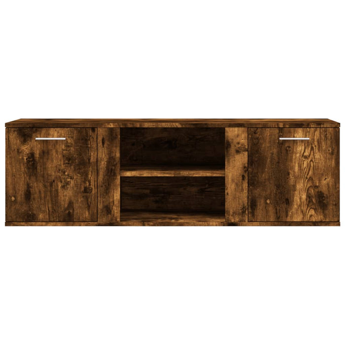 Tv-Meubel 120X34X37 Cm Bewerkt Hout Gerookt Eikenkleurig