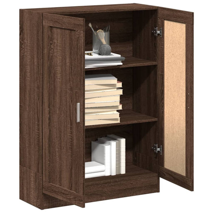 Boekenkast 82,5X30,5X115 Cm Bewerkt Hout Bruineikenkleurig