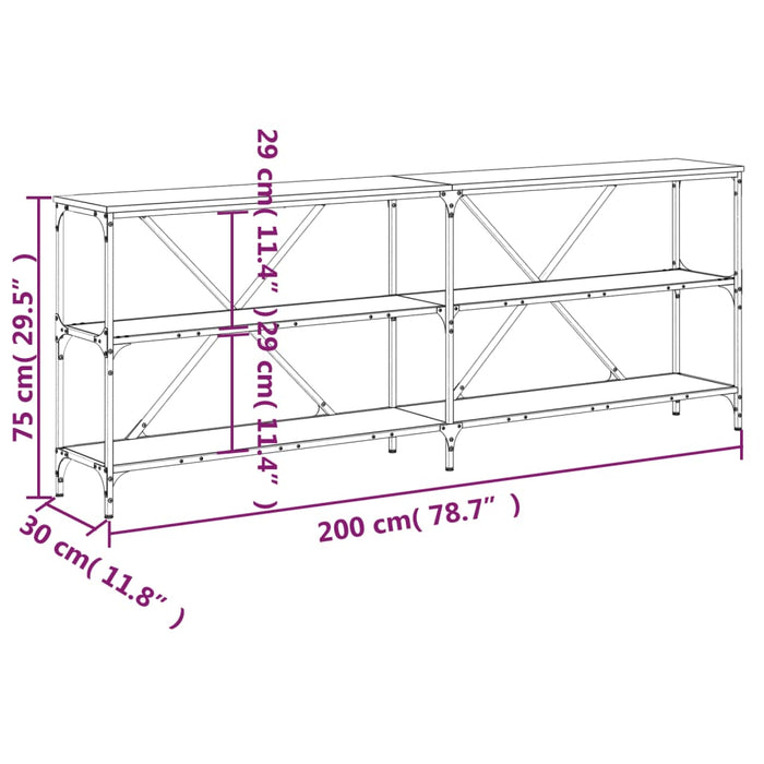 Wandtafel Bewerkt Hout En Ijzer