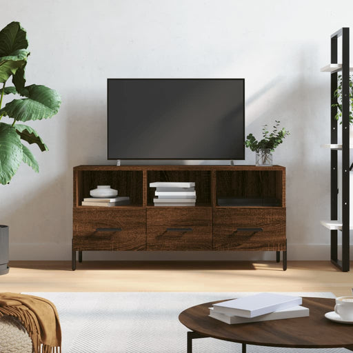 Tv-Meubel 02X36X50 Cm Bewerkt Hout