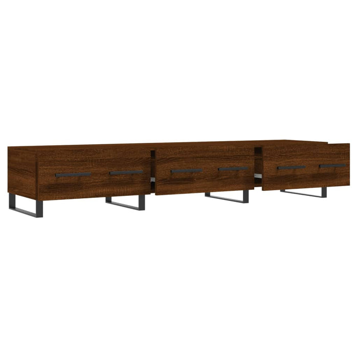 Tv-Meubel 50X36X30 Cm Bewerkt Hout Bruin Eikenkleur