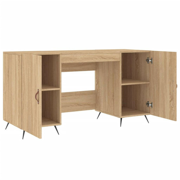 Bureau 140X50X75 Cm Bewerkt Hout Sonoma Eikenkleurig