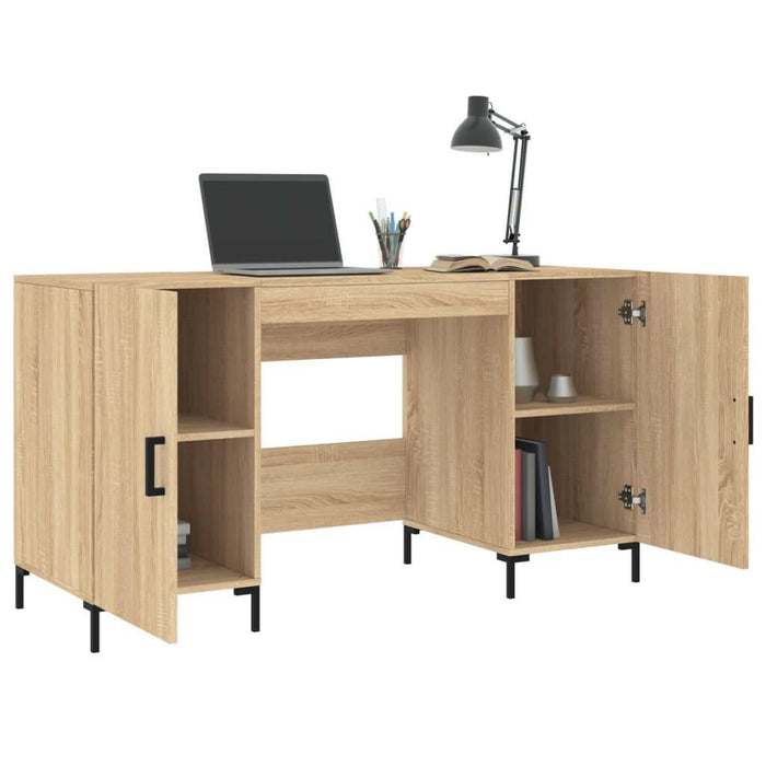 Bureau 140X50X75 Cm Bewerkt Hout Sonoma Eikenkleurig