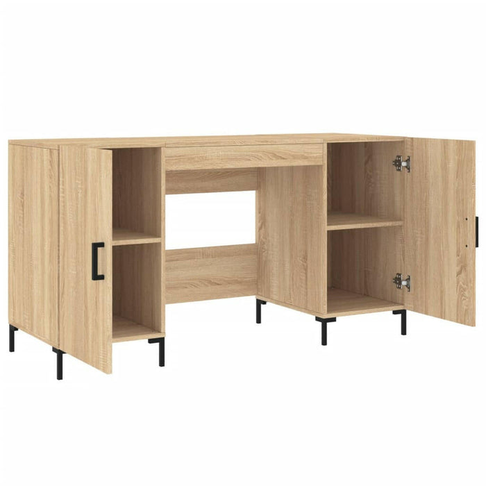 Bureau 140X50X75 Cm Bewerkt Hout Sonoma Eikenkleurig