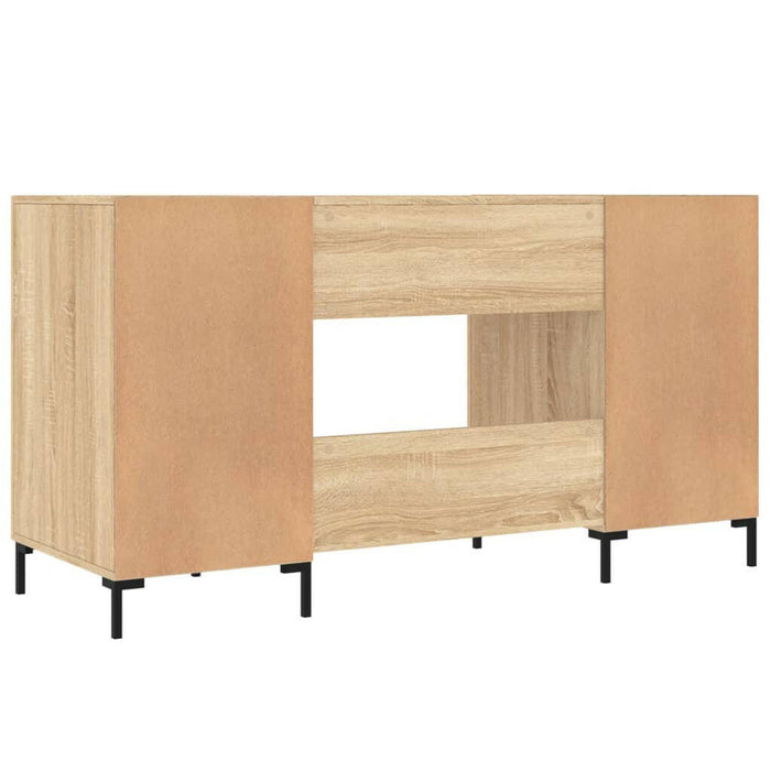 Bureau 140X50X75 Cm Bewerkt Hout Sonoma Eikenkleurig