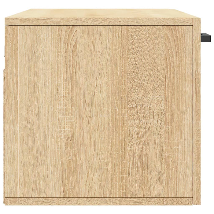 Wandkast 80X36,5X35 Cm Bewerkt Hout Kleurig