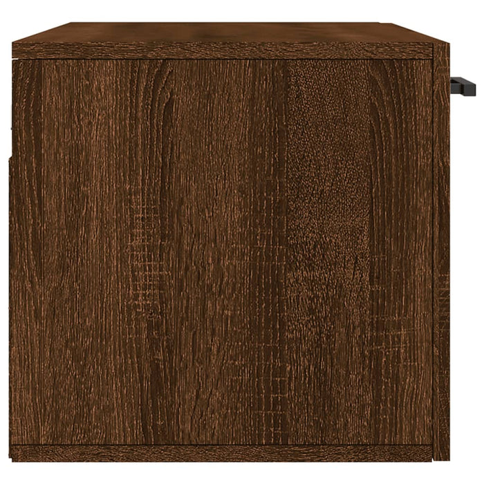 Wandkast 80X36,5X35 Cm Bewerkt Hout Bruin Eikenkleur Bruineiken