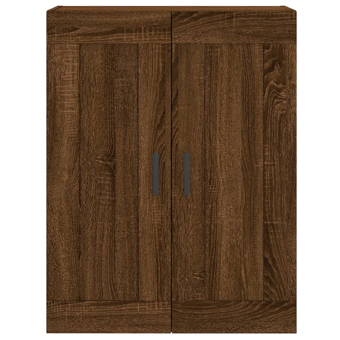 Wandkast 69,5X34X90 Cm Bewerkt Hout Bruin Eikenkleur