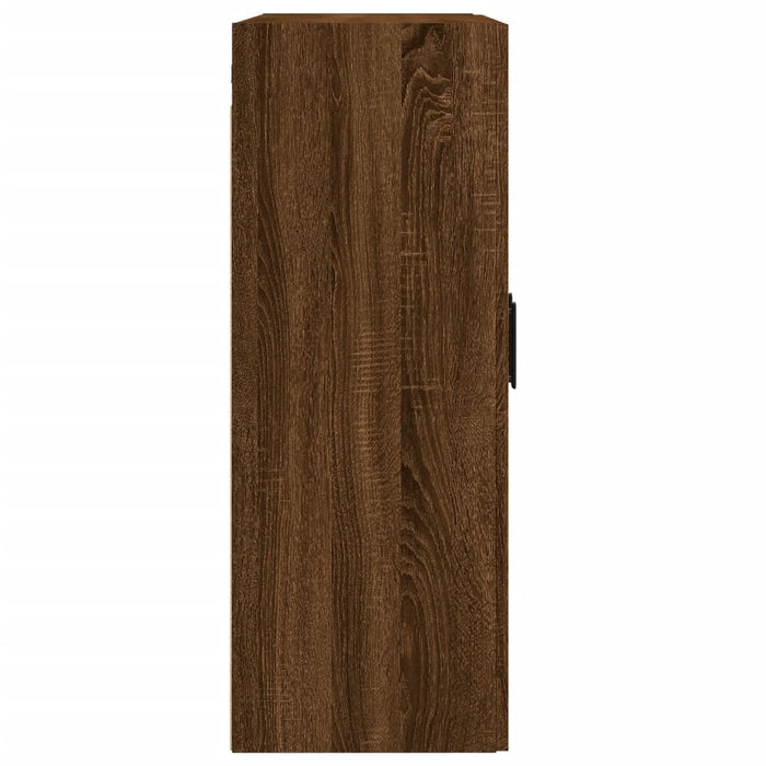 Wandkast 69,5X34X90 Cm Bewerkt Hout Bruin Eikenkleur