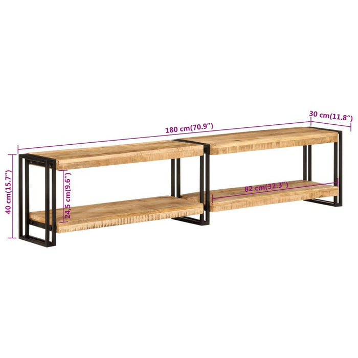 Tv-Meubel 180X30X40 Cm Massief Mangohout