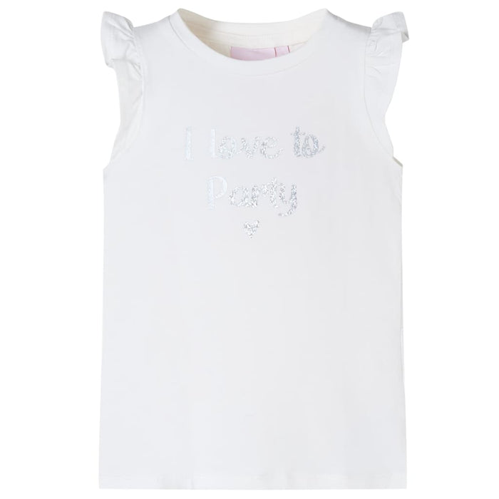 Kindershirt Met Mouwen Met Ruches 104