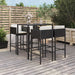 Tuinbarset Met Kussens Poly Rattan