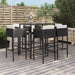 Tuinbarset Met Kussens Poly Rattan