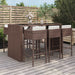 Tuinbarset Met Kussens Poly Rattan