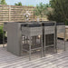 Tuinbarset Met Kussens Poly Rattan