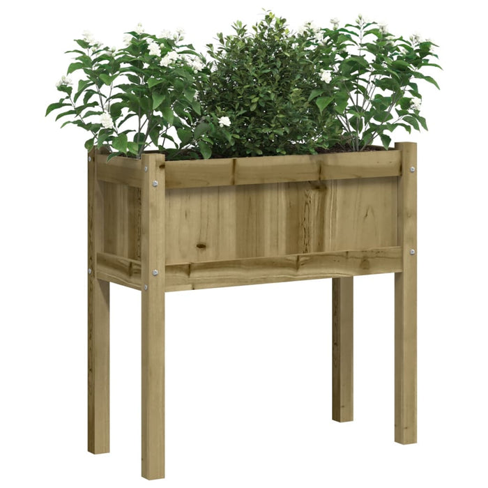 Plantenbak Met Poten 70X3X70 Cm Geïmpregneerd Grenenhout